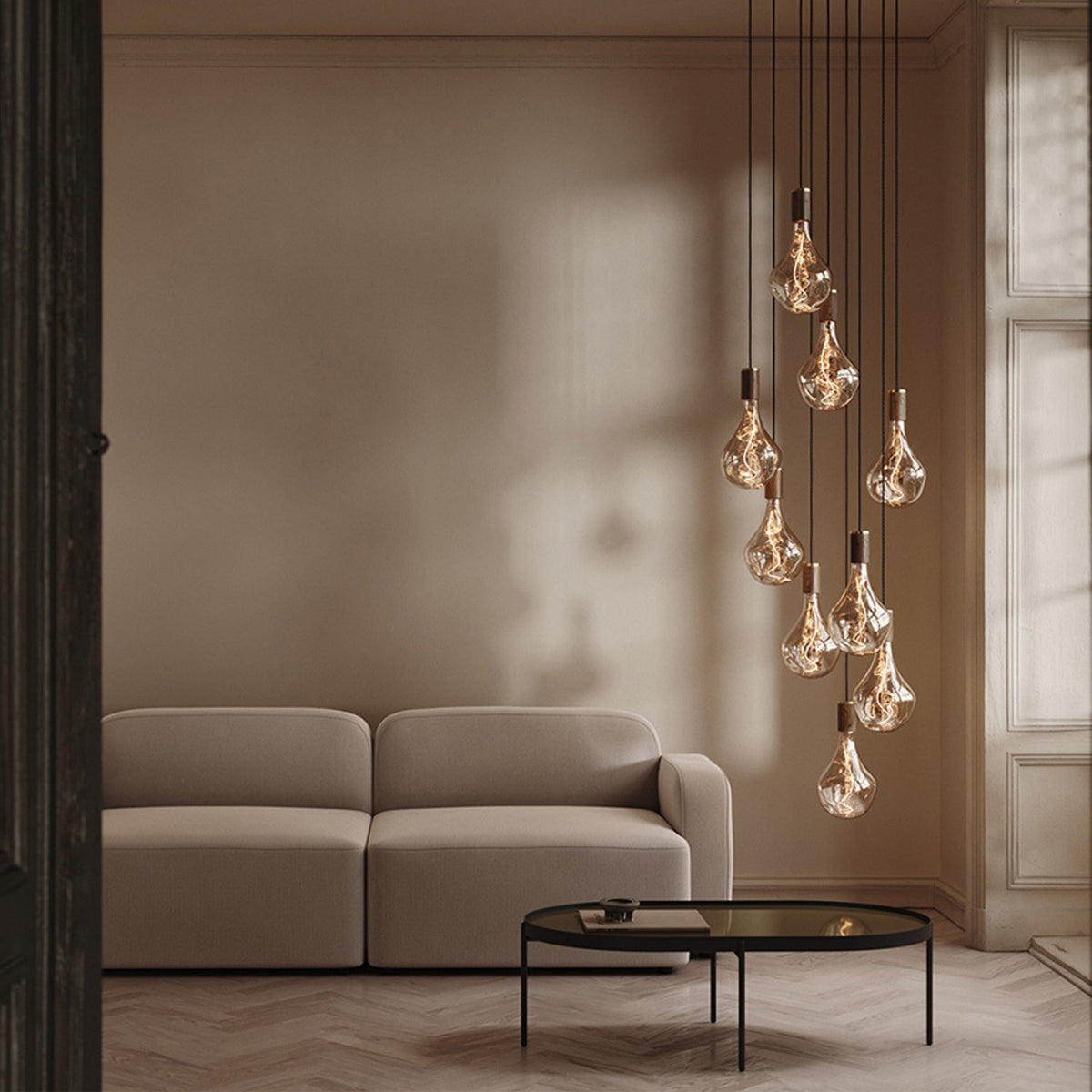 Tala Nine Pendant in Walnut