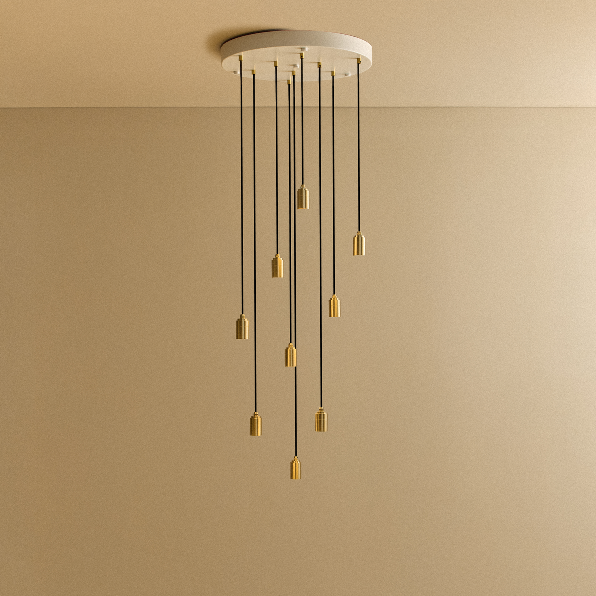 Tala Nine Pendant in Brass