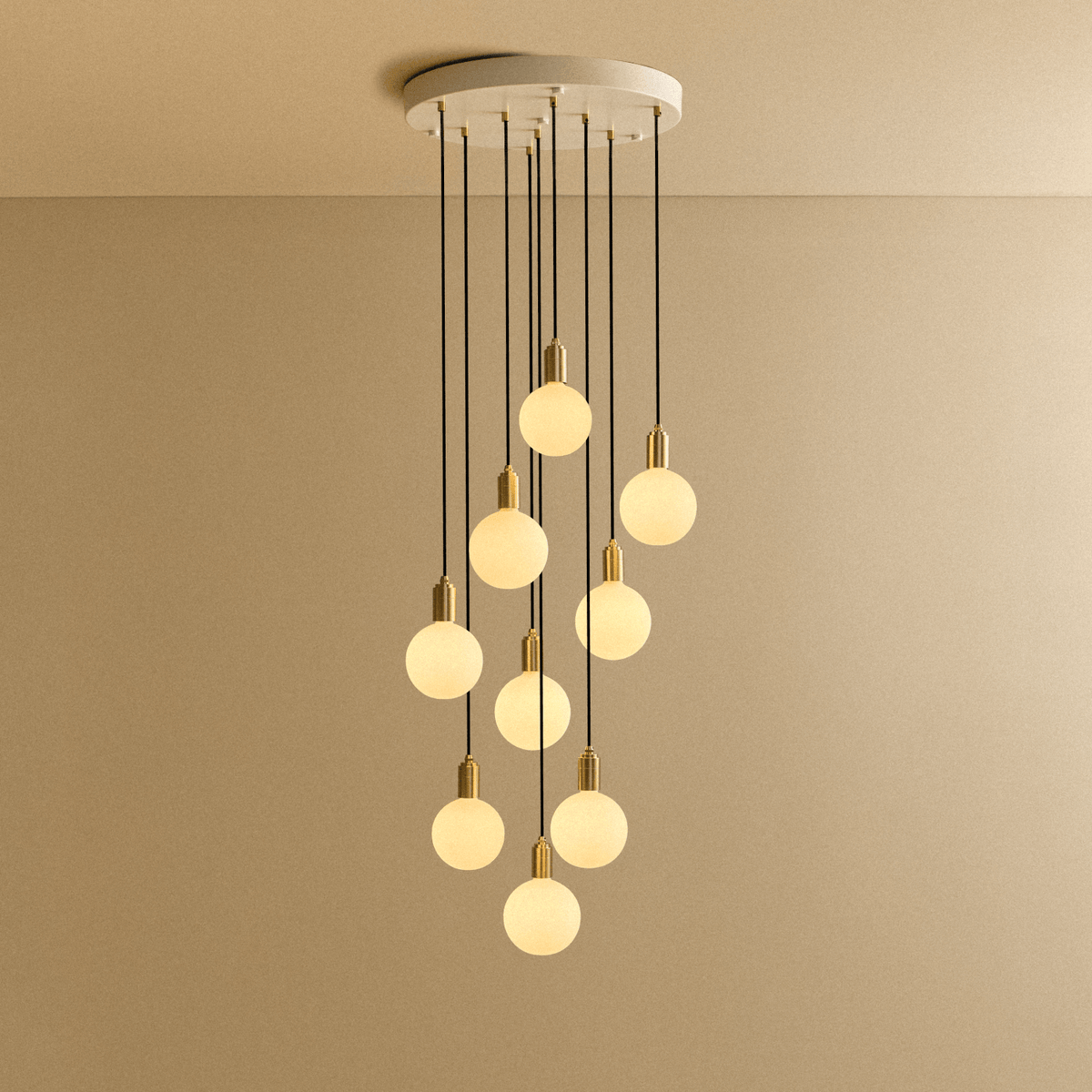 Tala Nine Pendant in Brass + Sphere IV