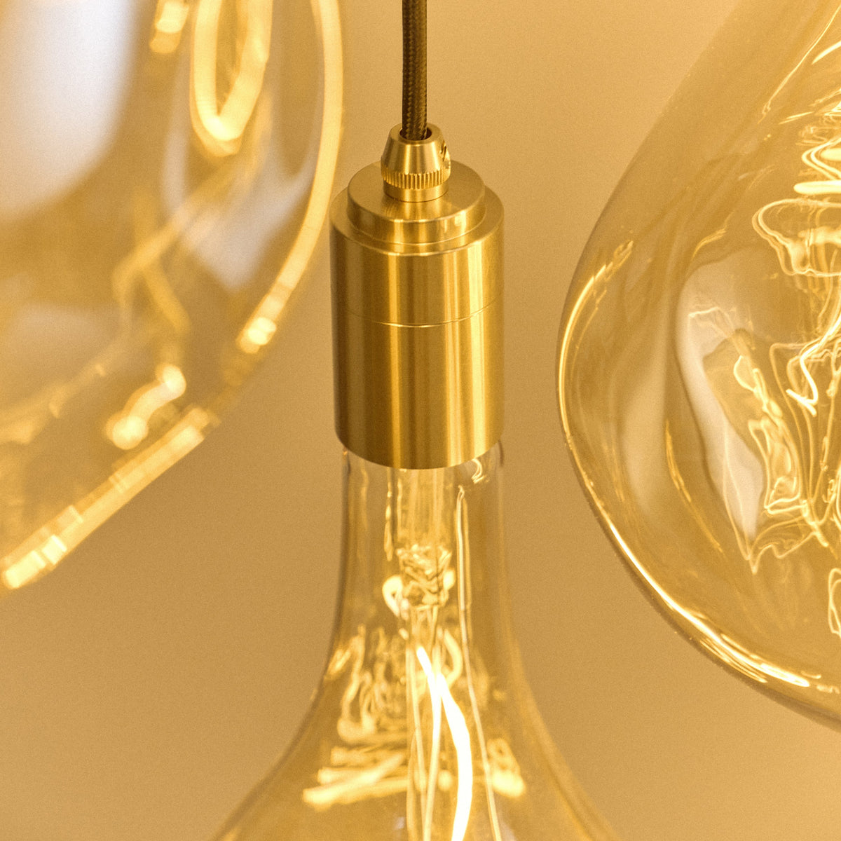 Tala Tala Triple Pendant in Brass