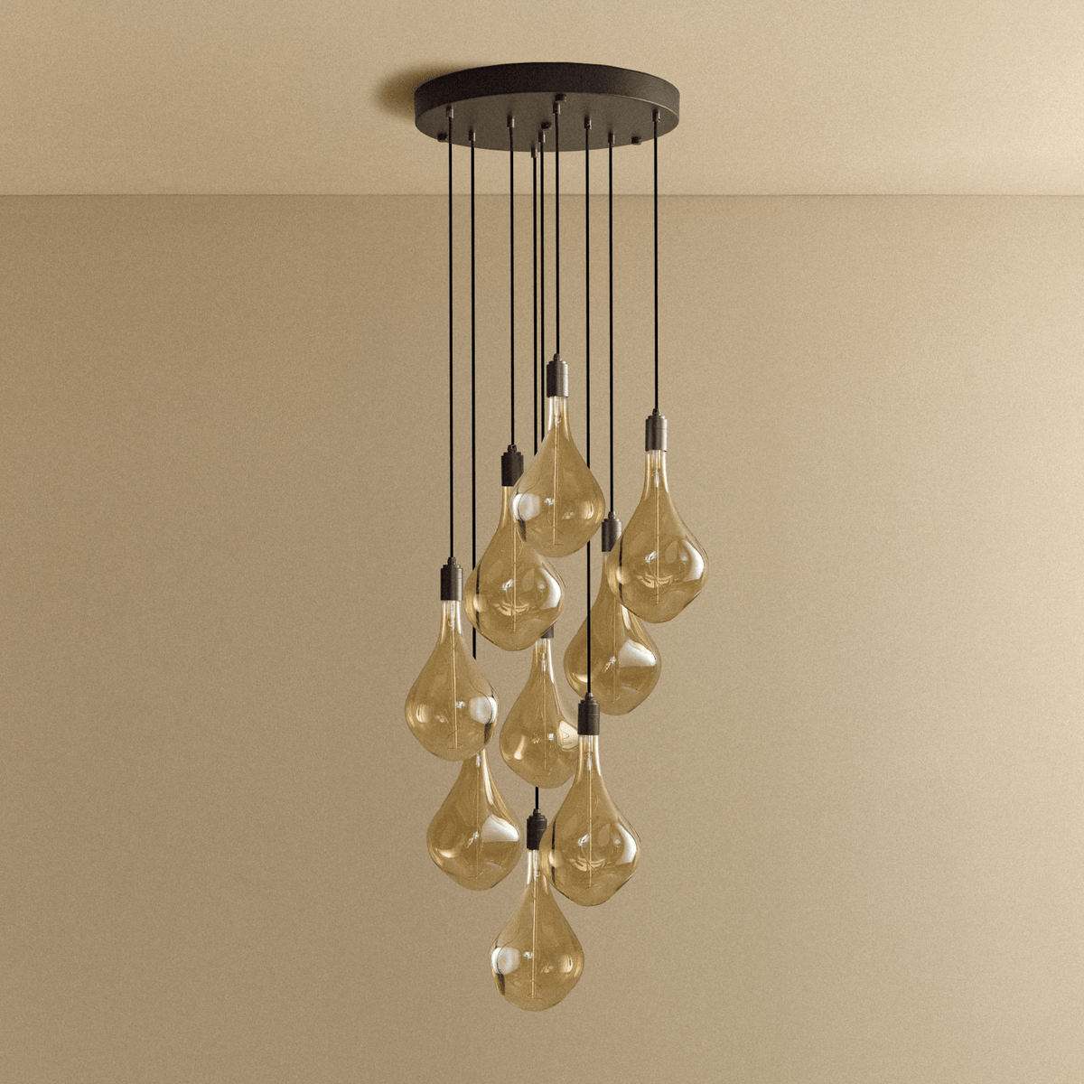 Tala Nine Pendant in Graphite + Voronoi III