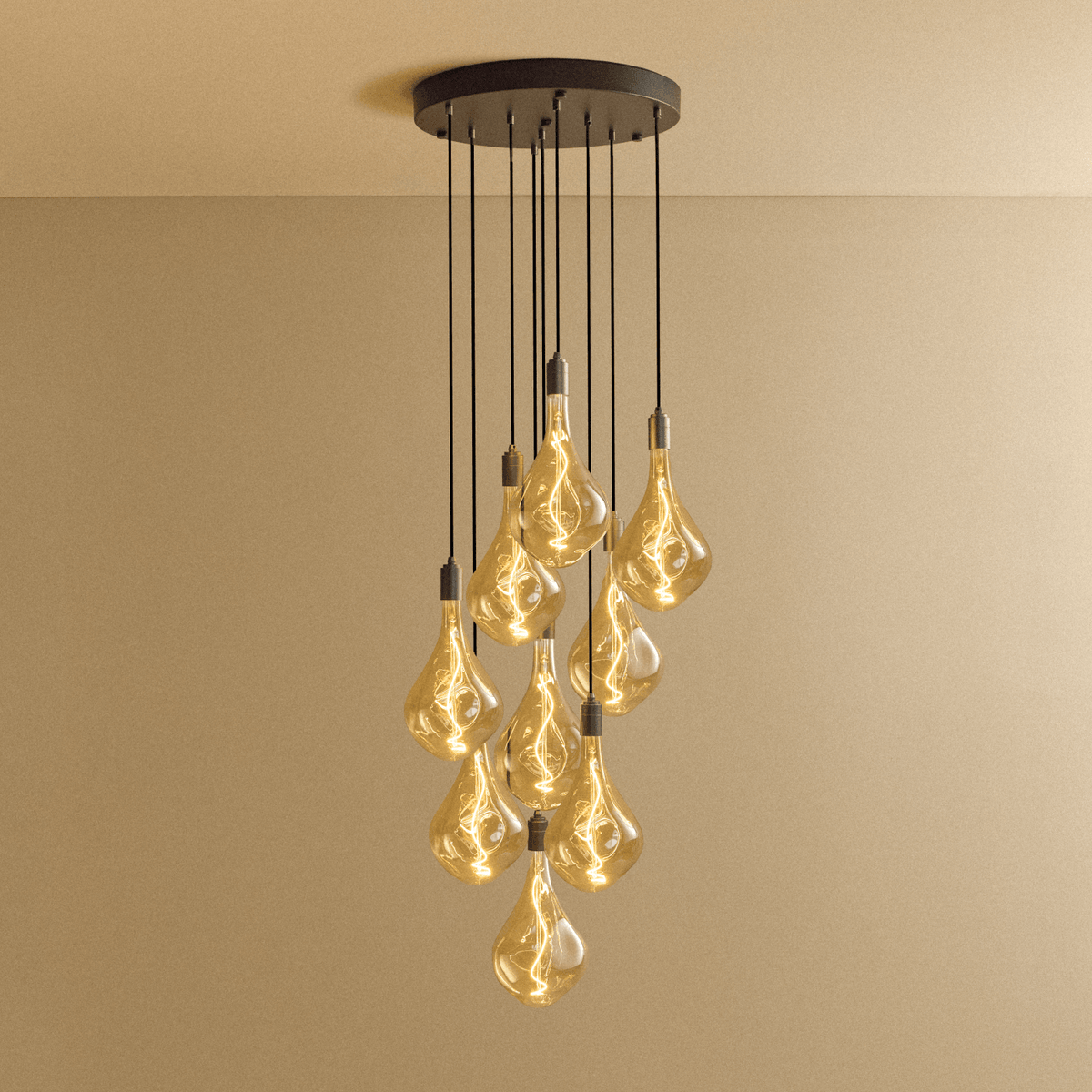 Tala Nine Pendant in Graphite + Voronoi III