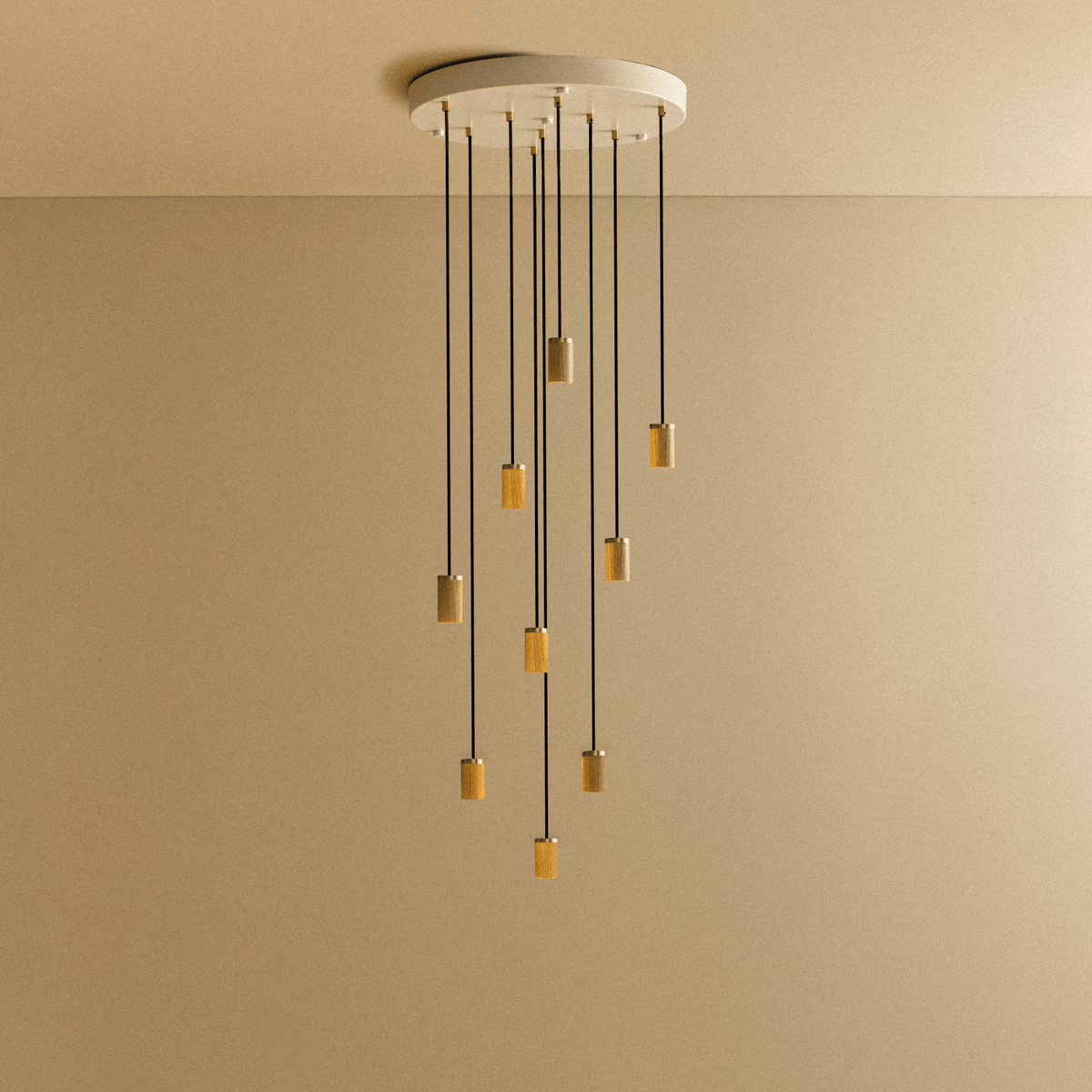 Tala Nine Pendant in Oak
