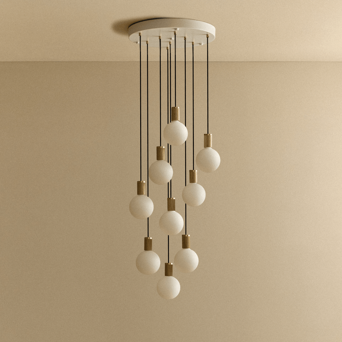 Tala Nine Pendant in Oak + Sphere IV