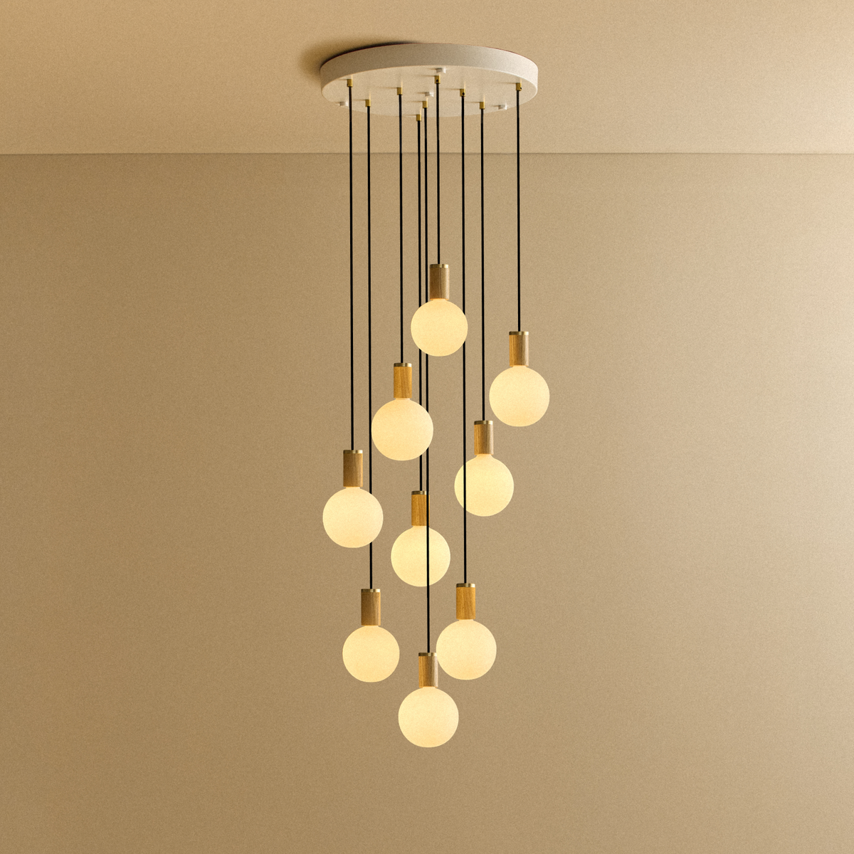 Tala Nine Pendant in Oak + Sphere IV