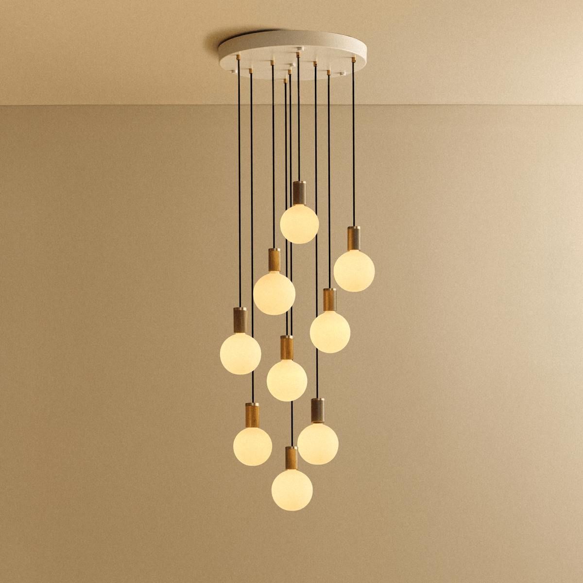 Tala Nine Pendant in Walnut + Sphere IV