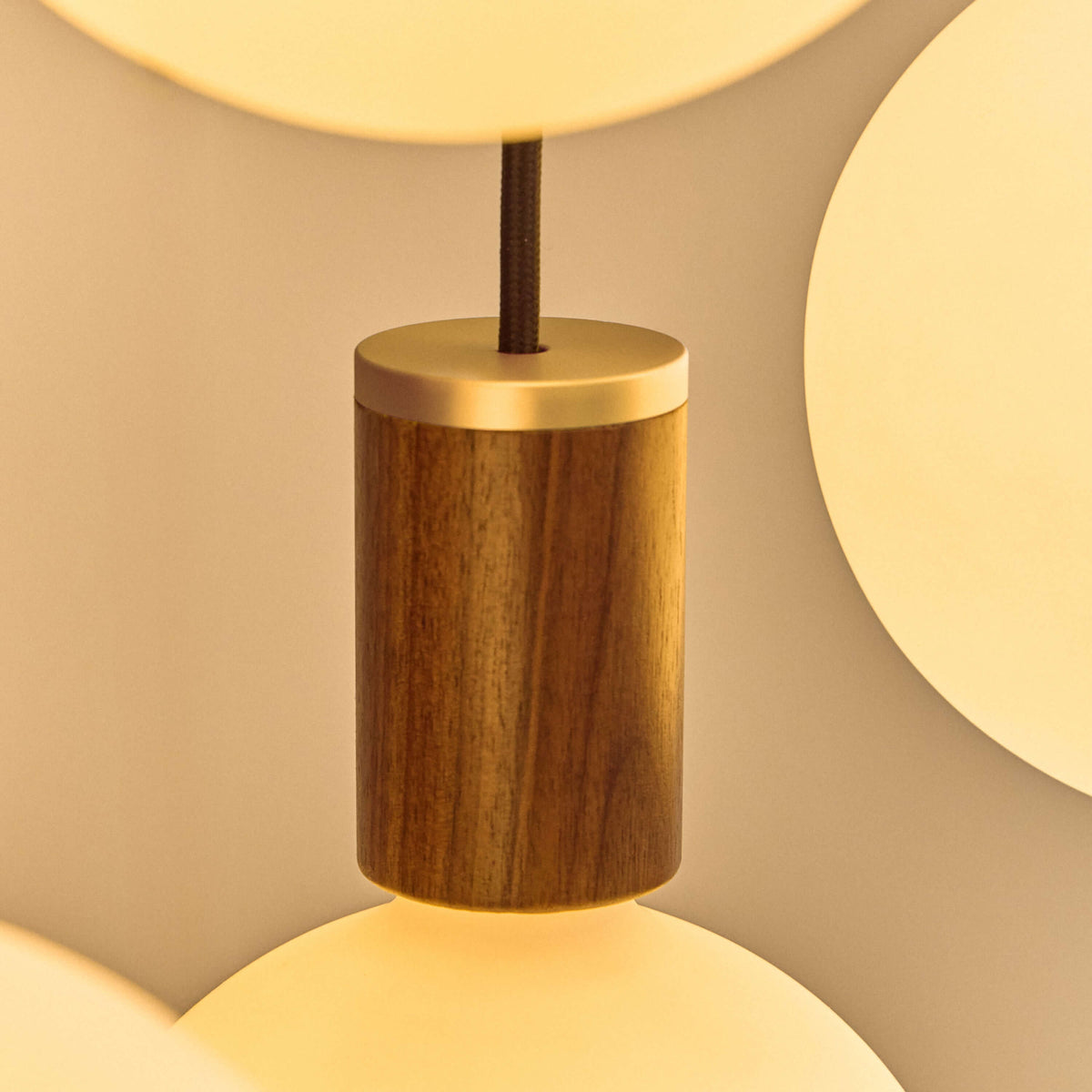 Tala Oblo Pendant Light in Walnut