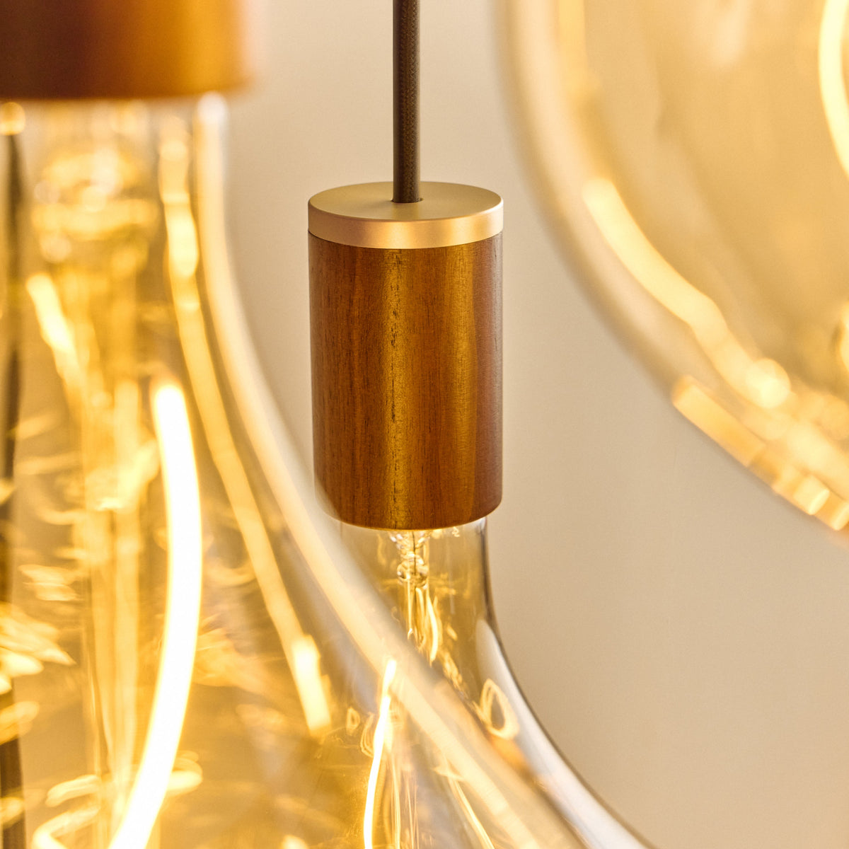 Tala Squirrel Cage Pendant Light in Walnut