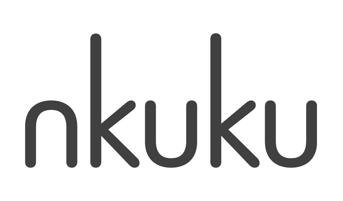 Nkuku logo black with white background