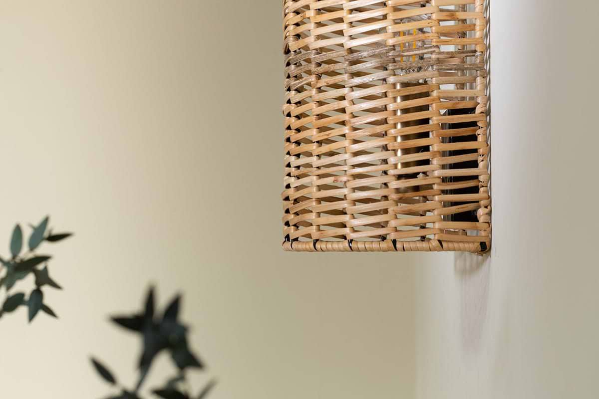 Nkuku - Noko Rattan Wall Lamp - Small