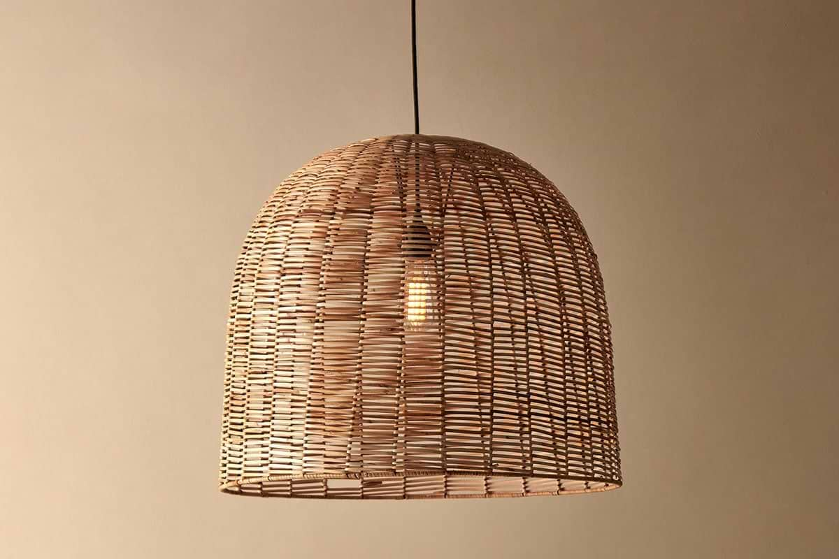Nkuku - Noko Wicker Dome Pendant Light - Large