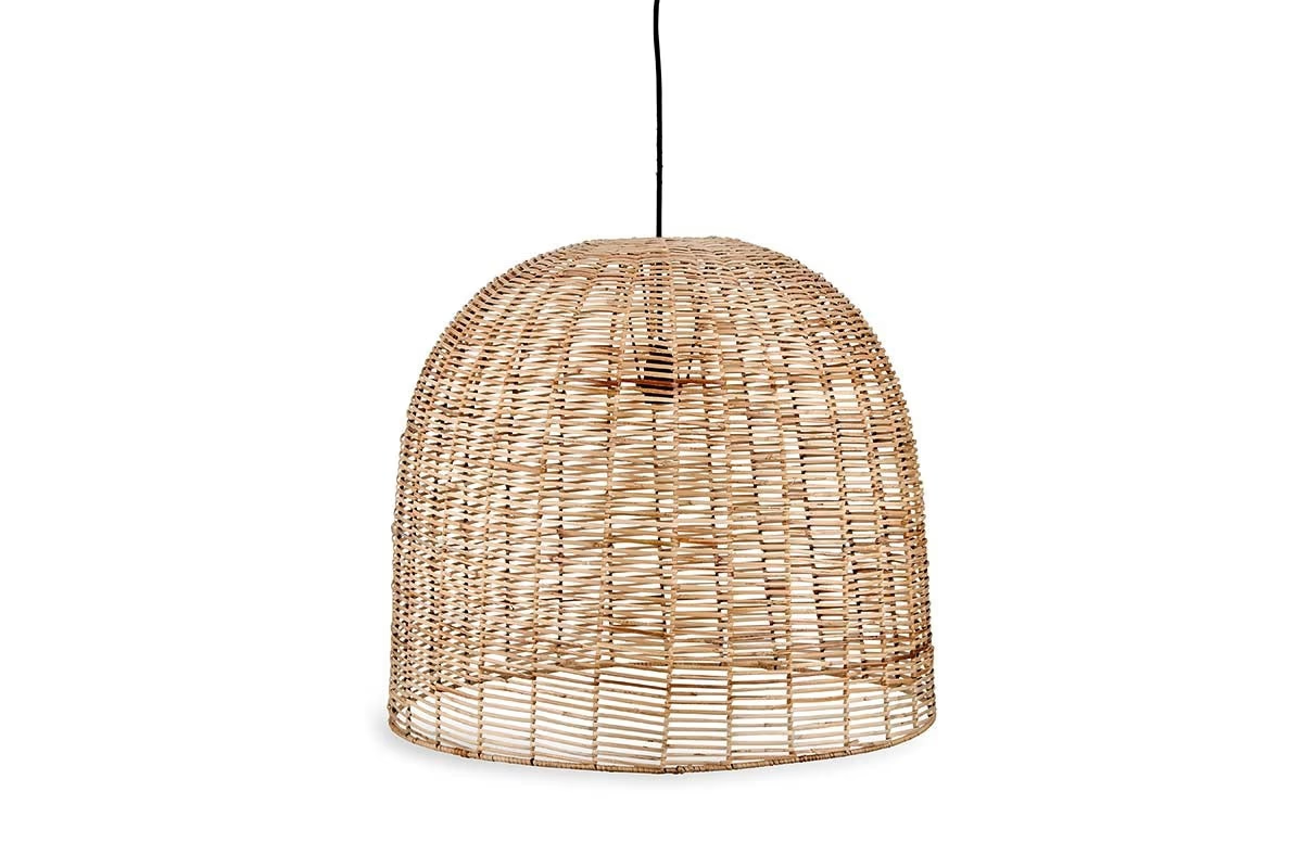 Nkuku - Noko Wicker Dome Pendant Light - Large