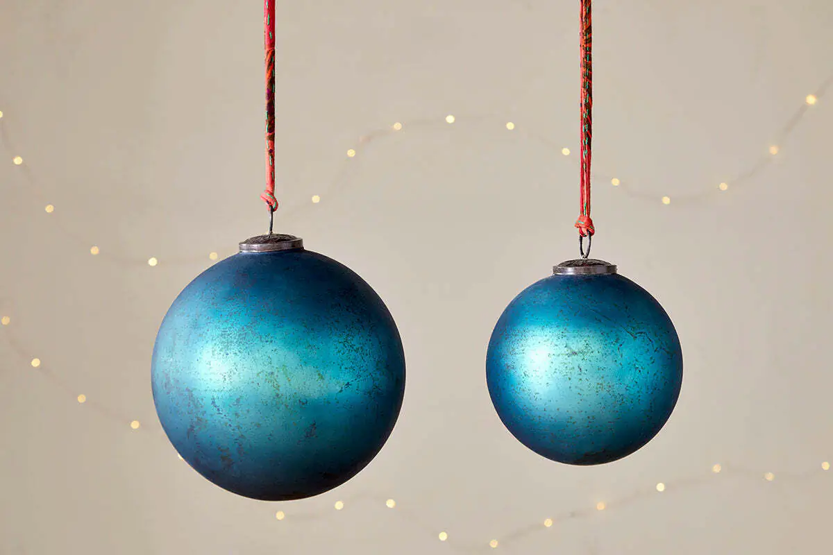 Nkuku - Oko Giant Bauble - Matt Teal - Large