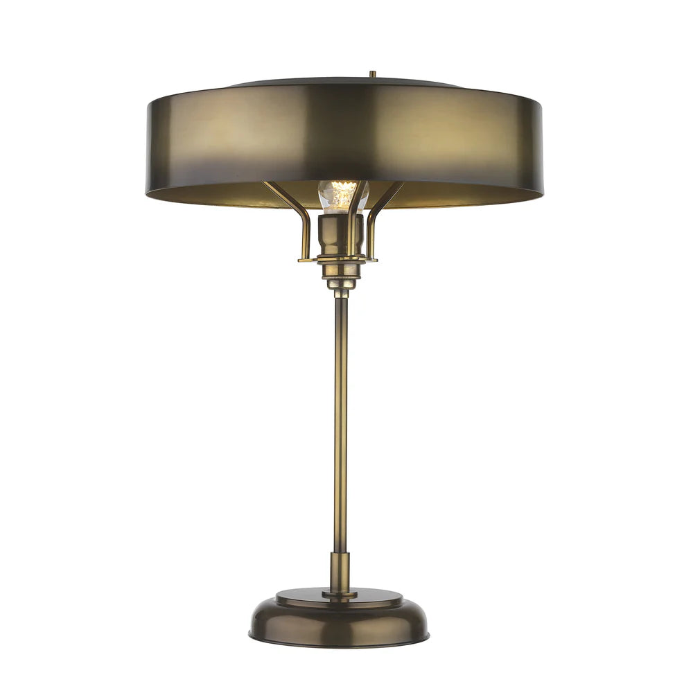 Northern Light - Oxford Table Lamp - Polished Antique Brass Finish
