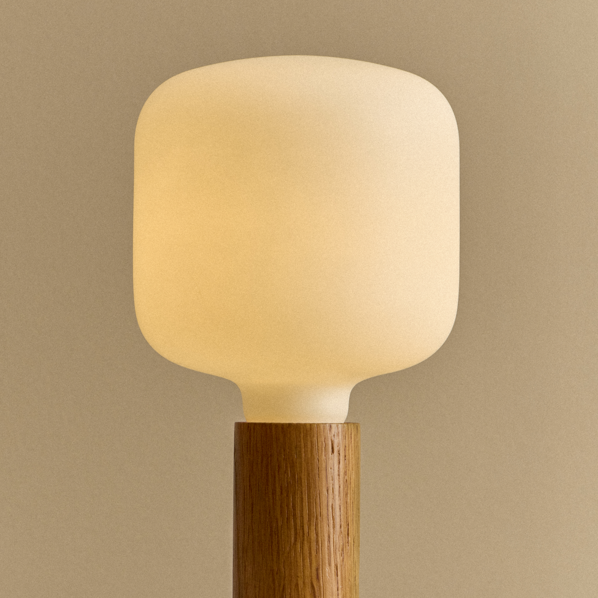 Tala Knuckle Table Lamp in Oak + Oblo