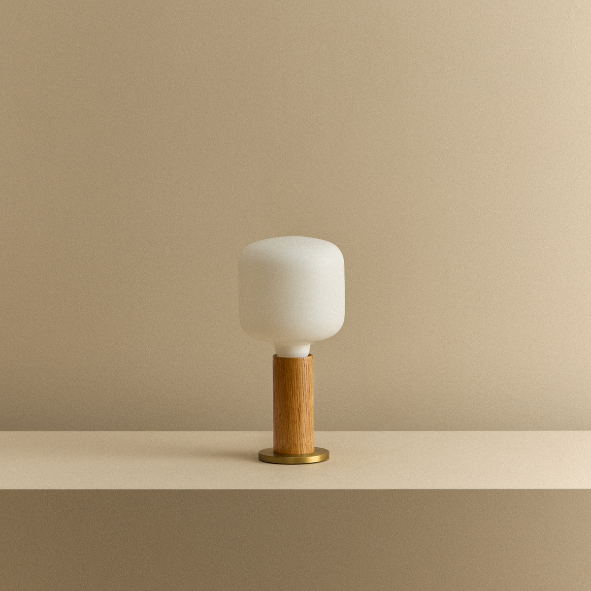 Tala Knuckle Table Lamp in Oak + Oblo
