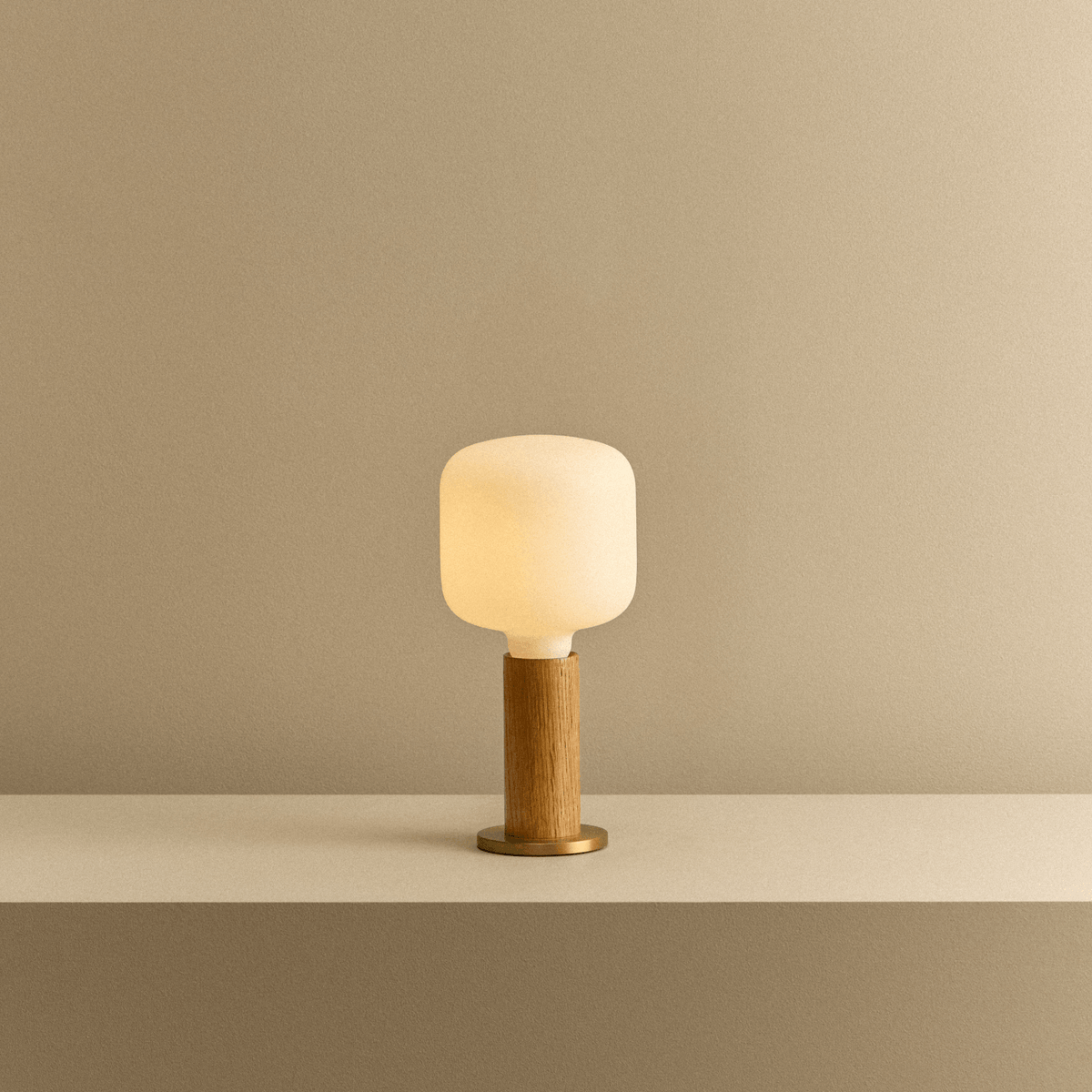 Tala Knuckle Table Lamp in Oak + Oblo
