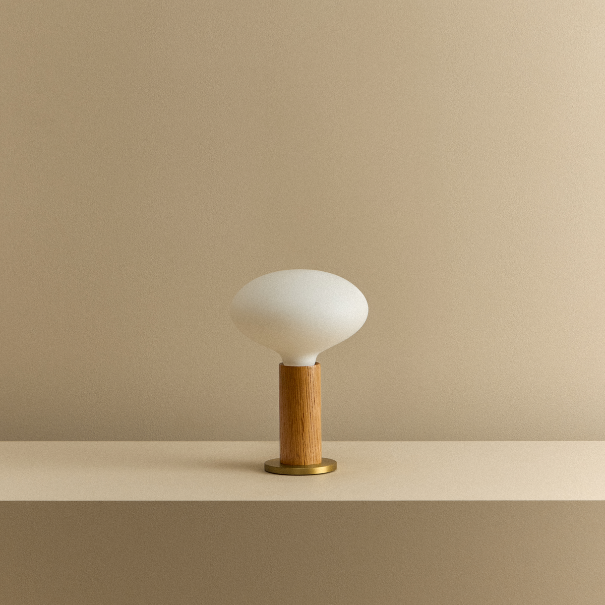 Tala Knuckle Table Lamp in Oak + Oval