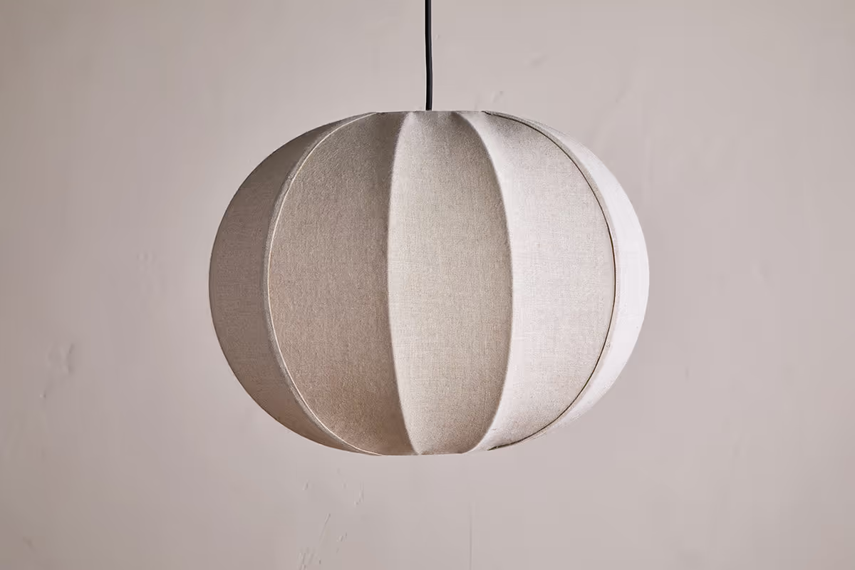 Nkuku - Orisa Linen Lampshade - Off White