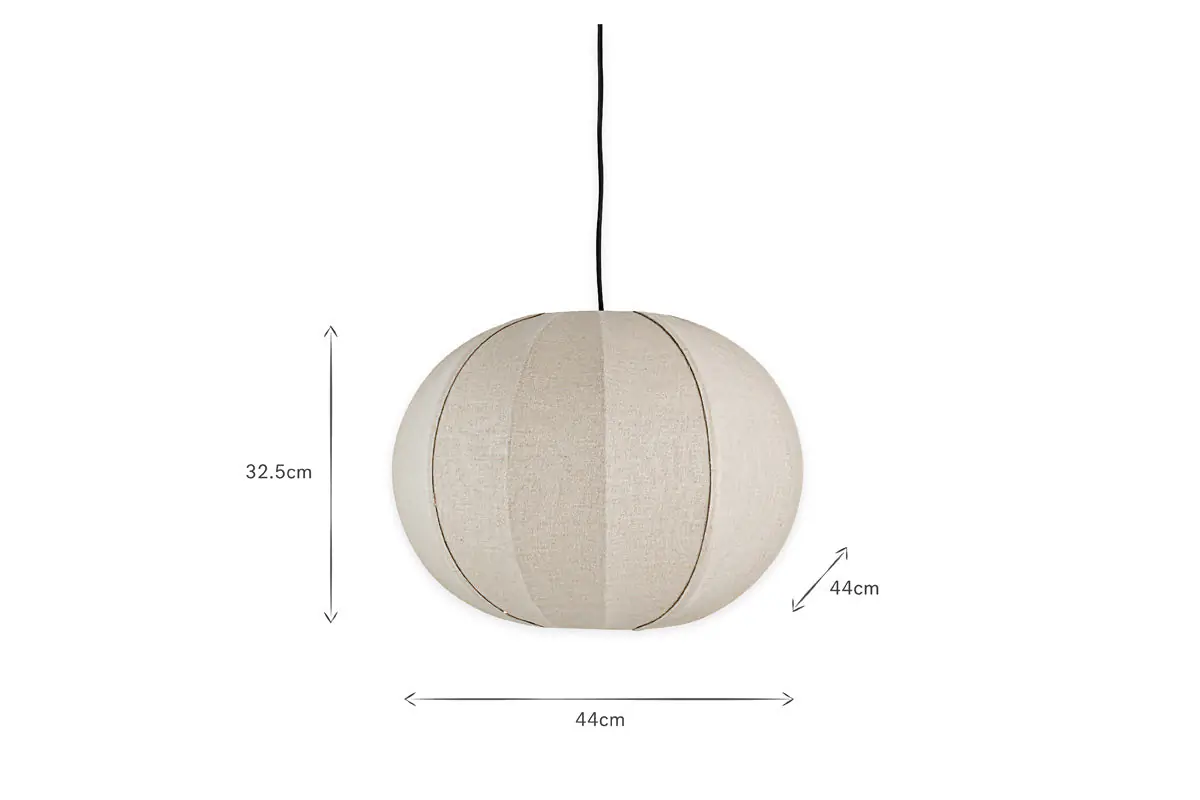 Nkuku - Orisa Linen Lampshade - Off White