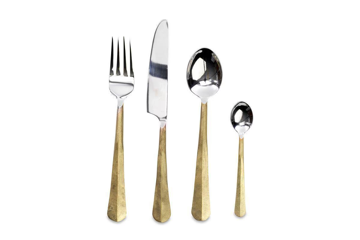 Nkuku - Osko Cutlery Set - Brushed Gold (Set of 16)