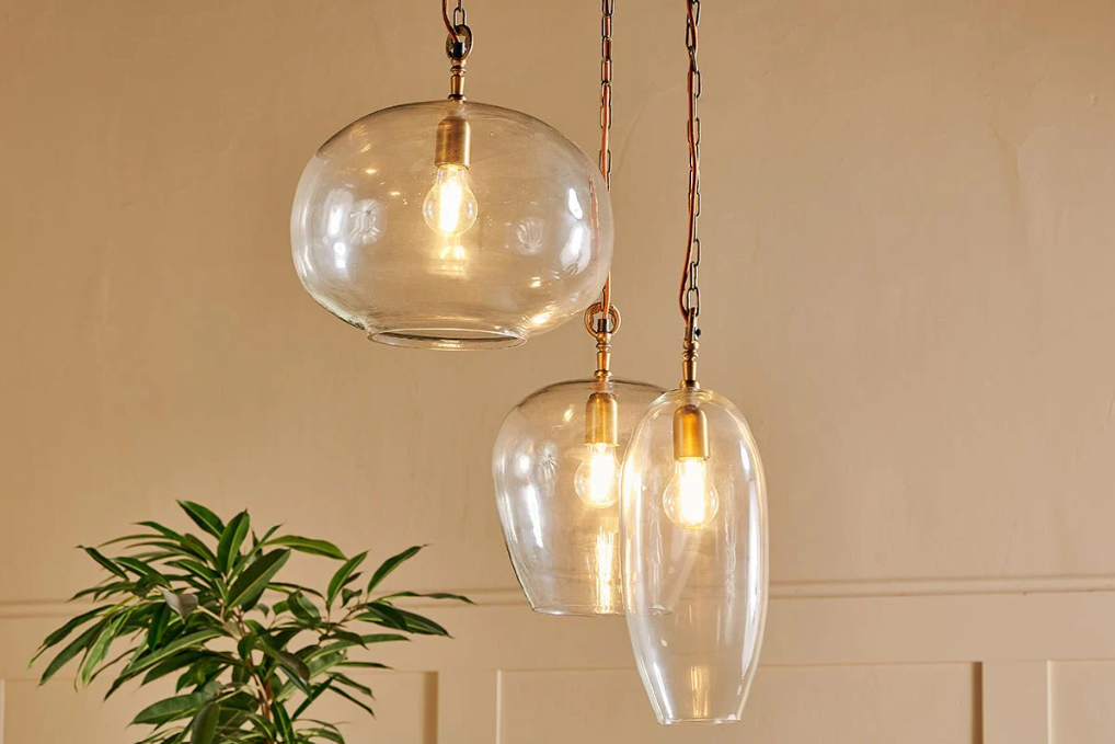 Nkuku Otoro Statement Recycled Glass Cluster Pendant