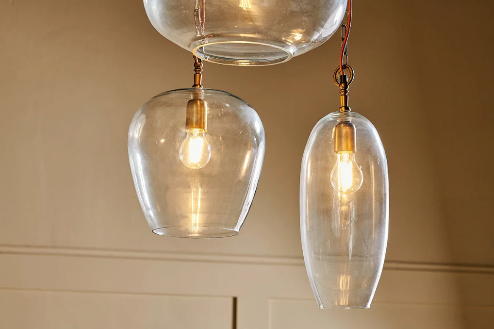 Nkuku Otoro Statement Recycled Glass Cluster Pendant