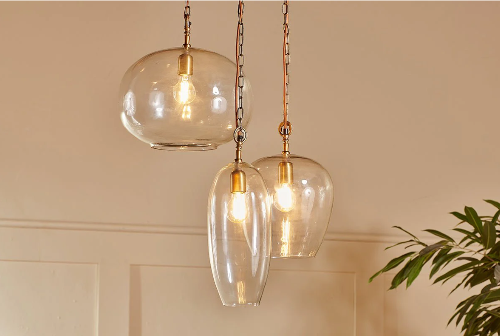 Nkuku Otoro Statement Recycled Glass Cluster Pendant