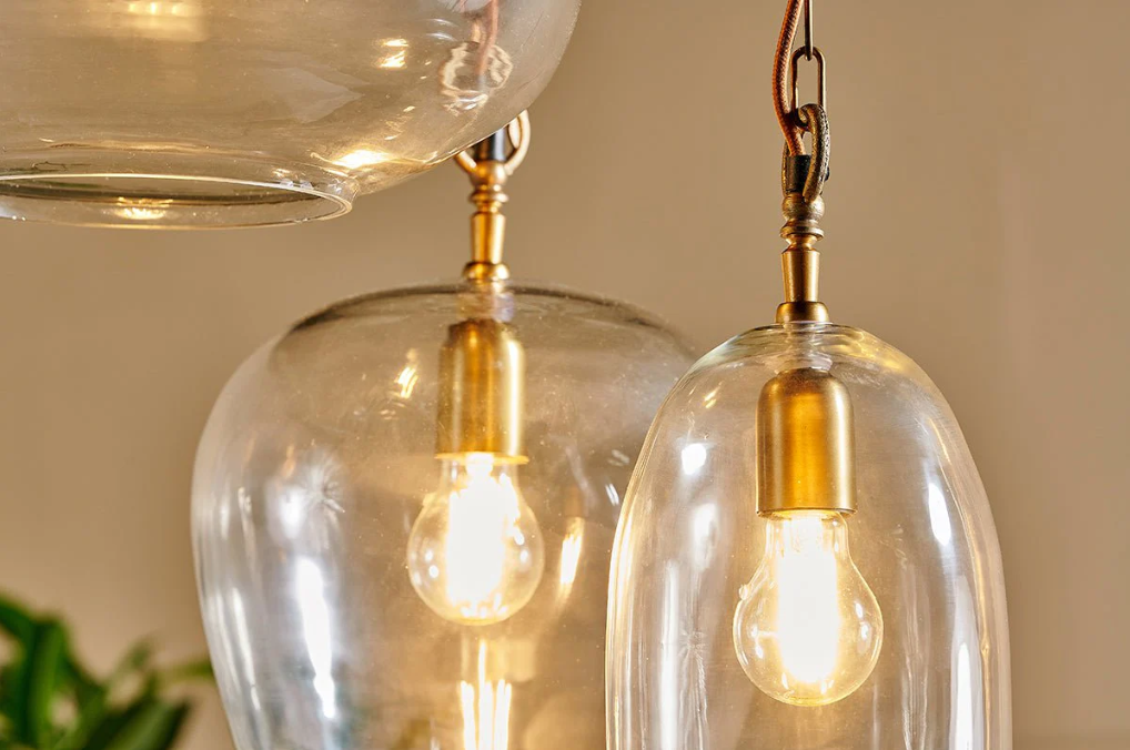 Nkuku Otoro Statement Recycled Glass Cluster Pendant