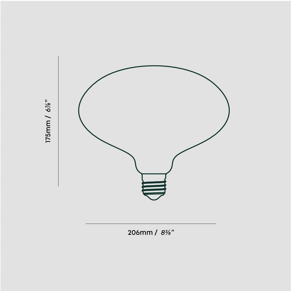 Tala Oval II Pendant Light in Graphite