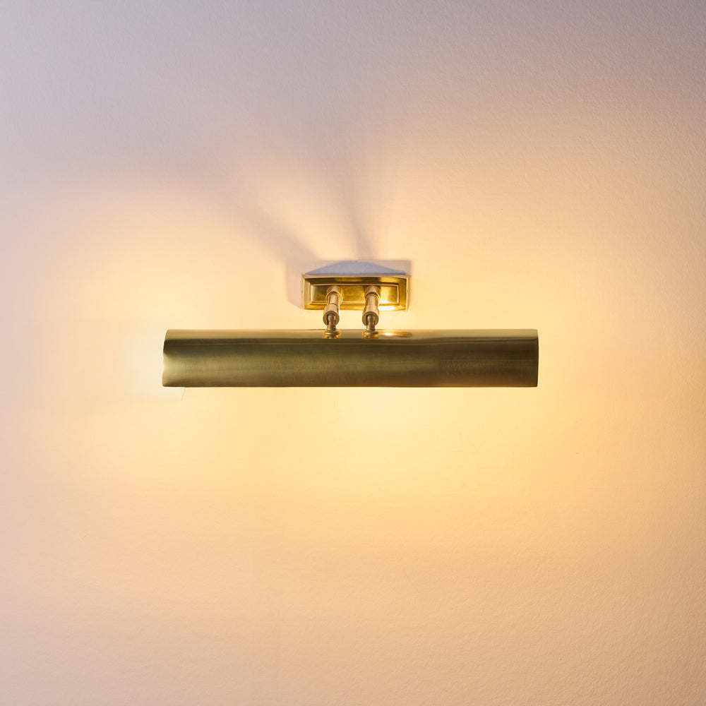 Pooky - Smaller Lautrec Picture Light - Antique Brass