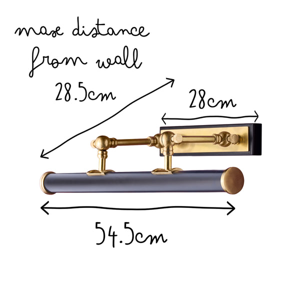Pooky - Pitcheroo Picture Light - Double Arm - Black And Brass