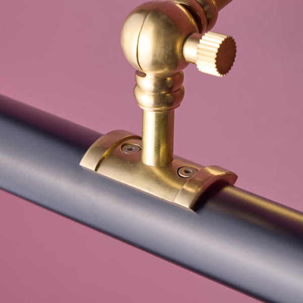 Pooky - Pitcheroo Picture Light - Double Arm - Black And Brass