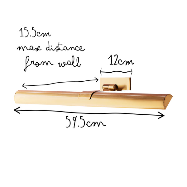 Pooky - Seurat Rechargeable Picture Light - Larger - Antique Brass