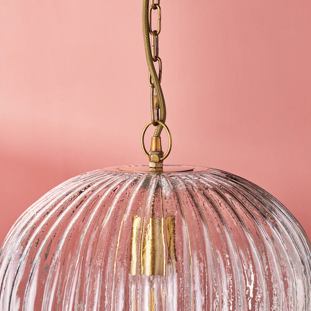Pooky Regular Bastille Pendant in Clear Glass