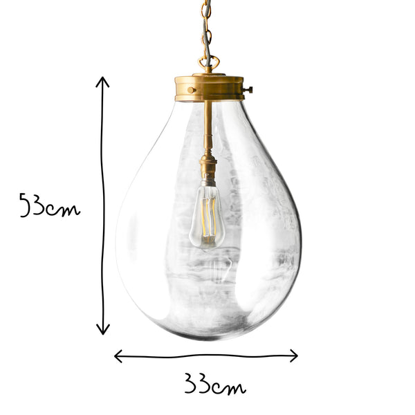 Pooky - Bulbus Pendant Light - Larger - Clear Glass