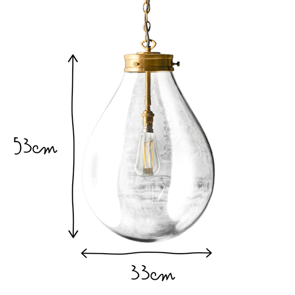 Pooky - Bulbus Pendant Light - Larger - Clear Glass