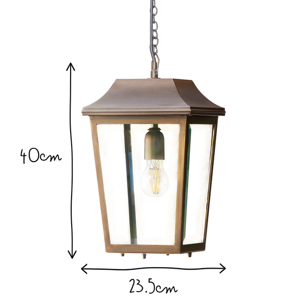 Pooky - Crail Ip44 Exterior Hanging Lantern - Bronze