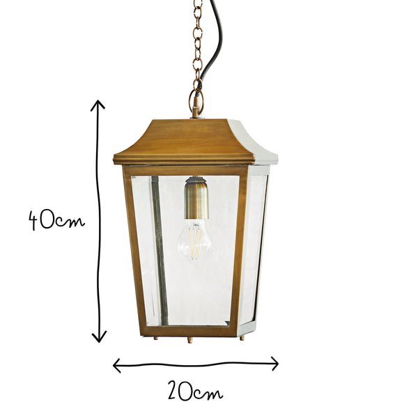Pooky - Crail Ip44 Exterior Hanging Lantern - Antique Brass