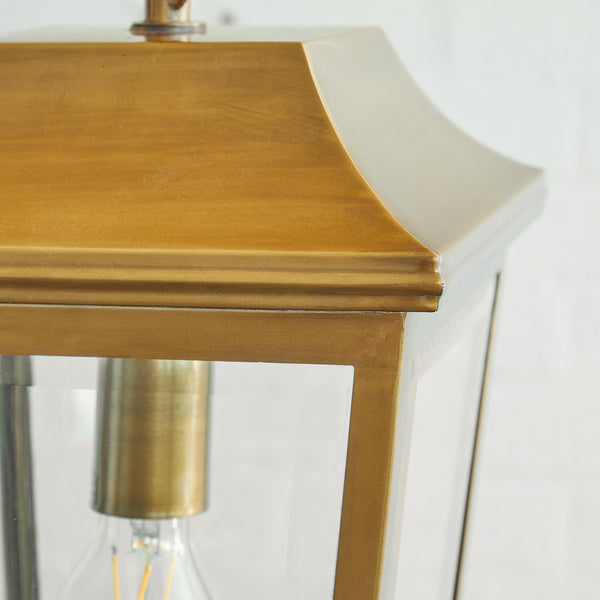 Pooky - Crail Ip44 Exterior Hanging Lantern - Antique Brass