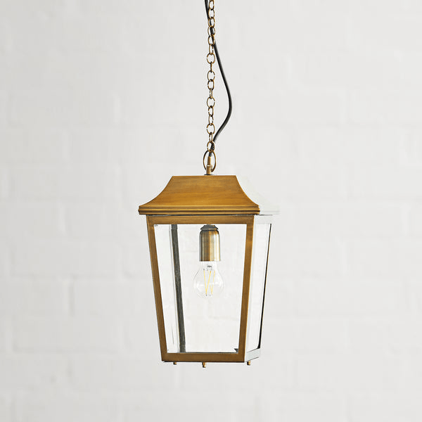 Pooky - Crail Ip44 Exterior Hanging Lantern - Antique Brass