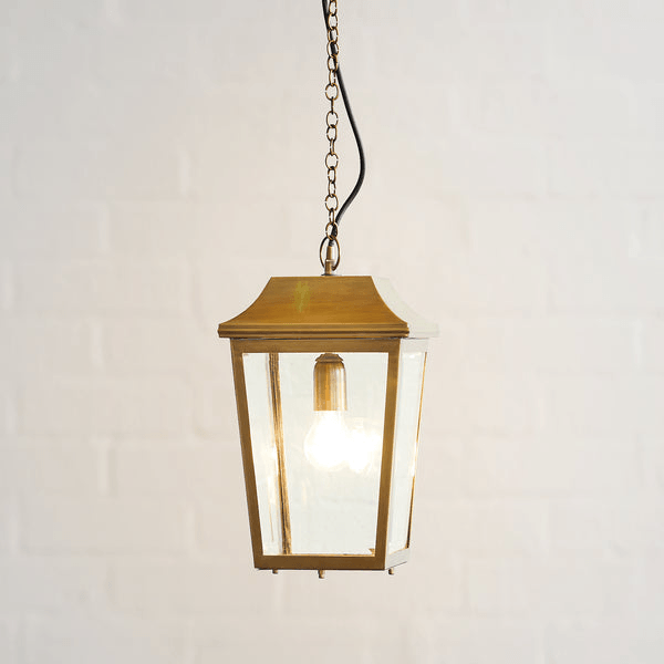 Pooky - Crail Ip44 Exterior Hanging Lantern - Antique Brass