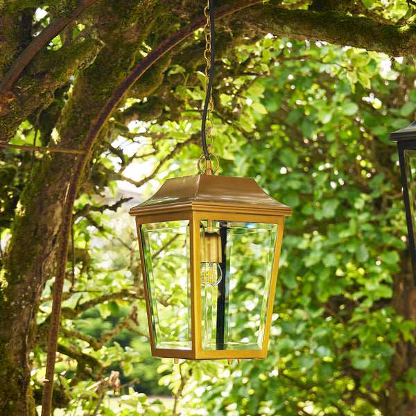Pooky - Crail Ip44 Exterior Hanging Lantern - Antique Brass