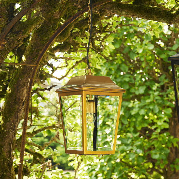 Pooky - Crail Ip44 Exterior Hanging Lantern - Antique Brass
