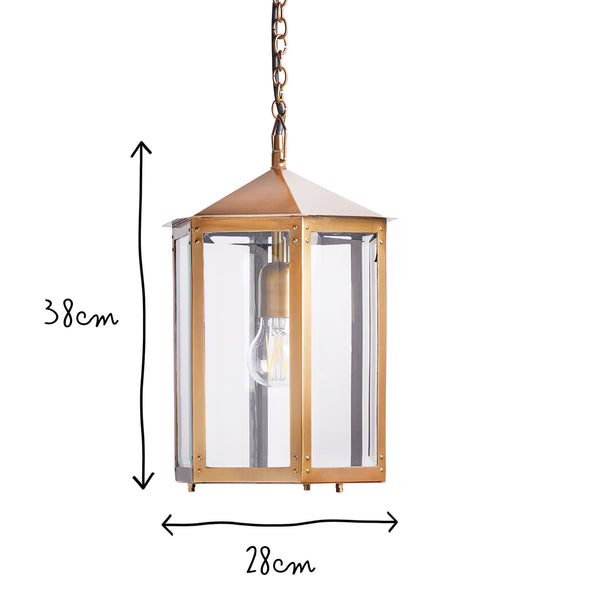 Pooky - Cromer Ip44 Exterior Hanging Lantern - Antique Brass