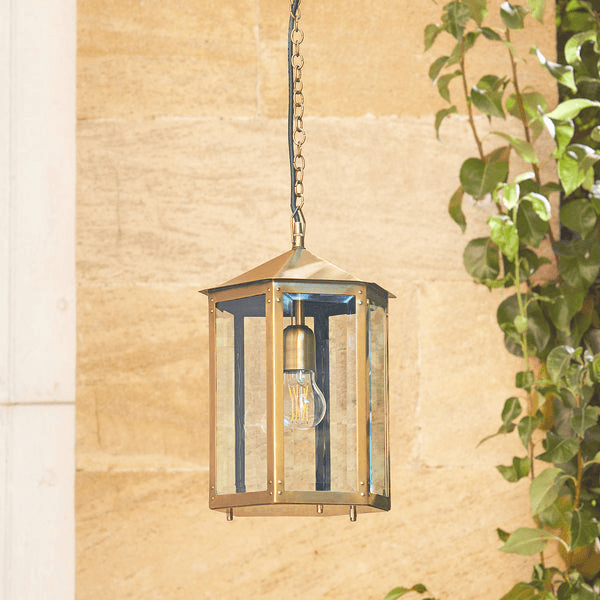 Pooky - Cromer Ip44 Exterior Hanging Lantern - Antique Brass