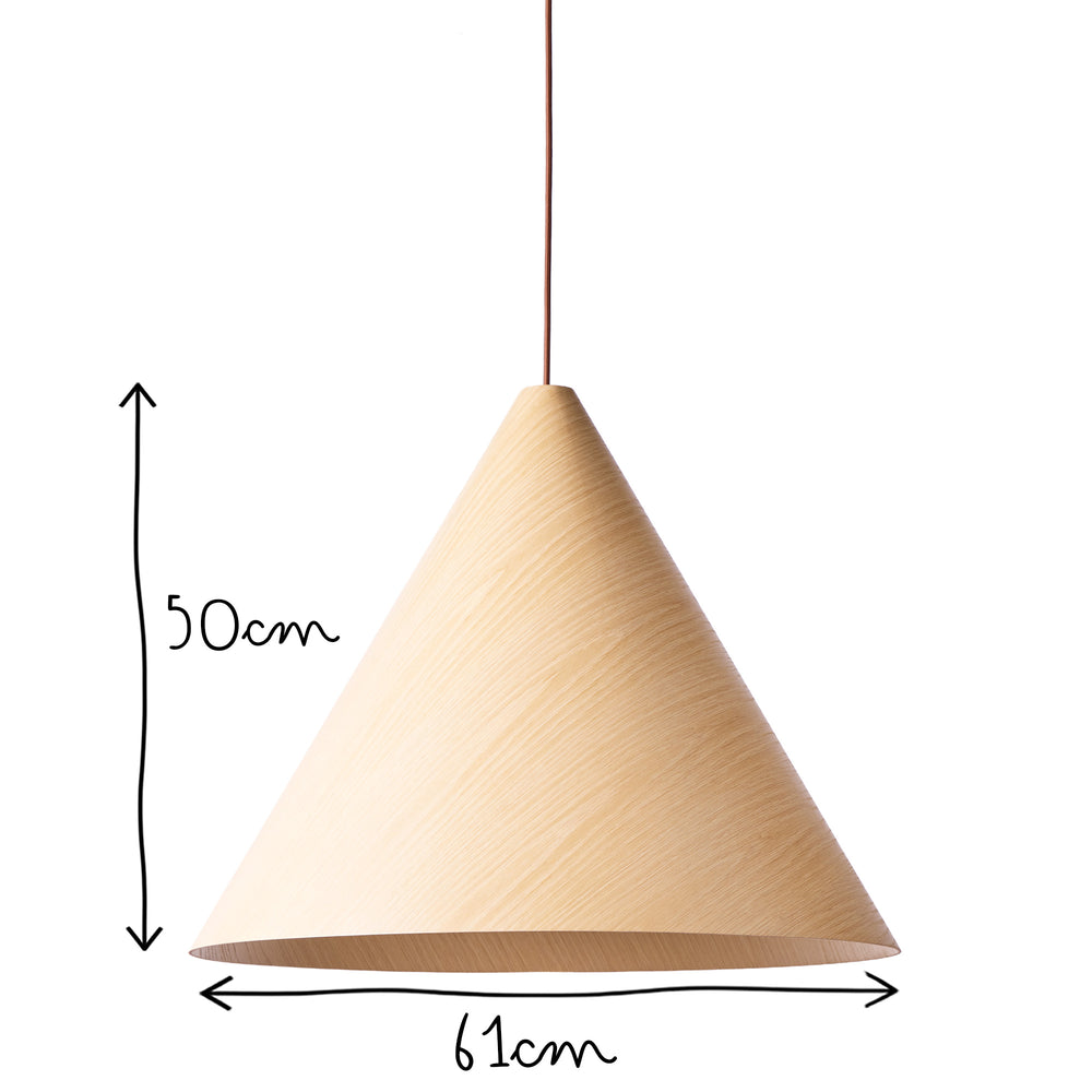 Pooky - Larger Dablam Pendant - Natural Oak
