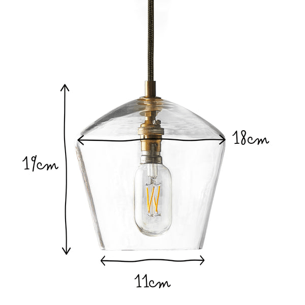 Pooky - Demijohn Pendant Light - Regular - Clear Blown Glass
