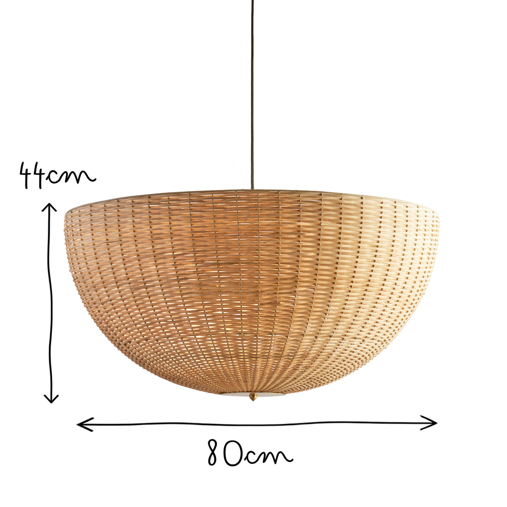 Pooky - Dune Pendant - Natural Rattan