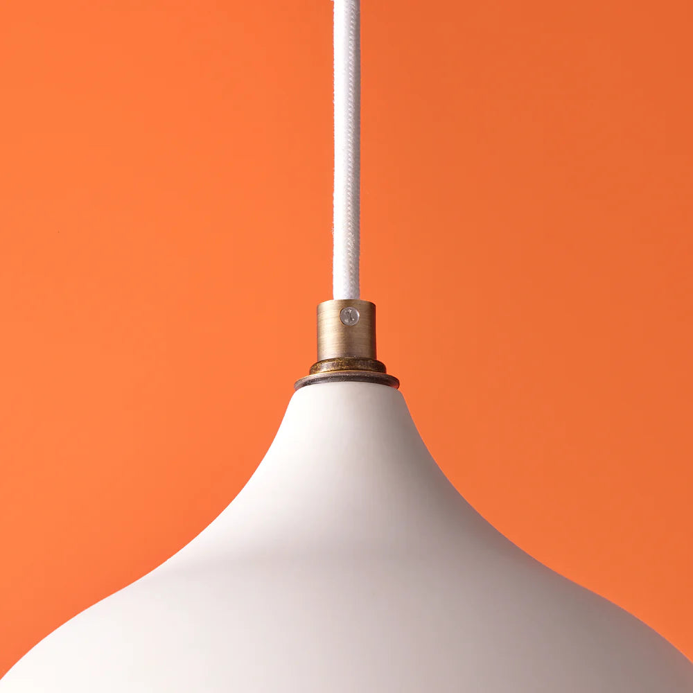 Pooky Glow Porcelain Pendant in White